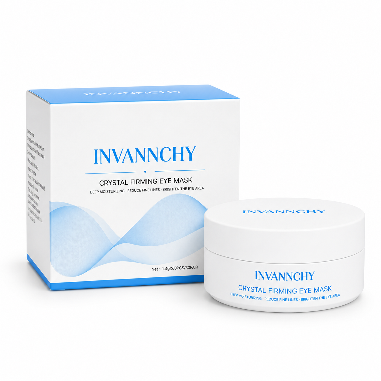 INVANNCHY Crystal Eye Mask · 1.4g × 60 patches / 30 pairs · Eye patches