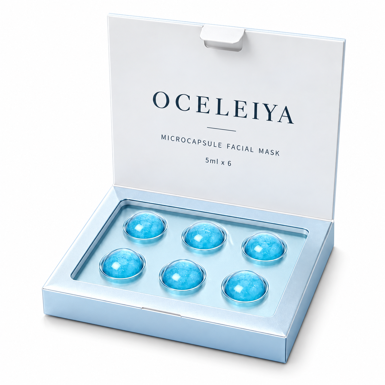OCELEIYA Collagen Microcapsule Mask — Blue · 5ml × 6 · Facial mask